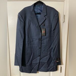 NWT This is a Raspini navy blue wool sport coat